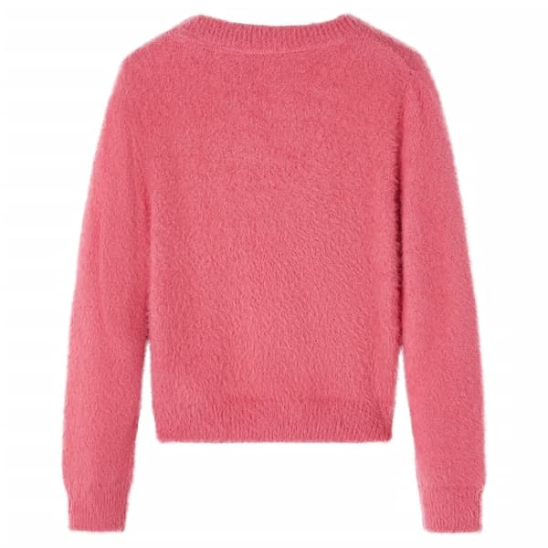vidaXL Stickad tröja för barn gammelrosa 104 Rosa