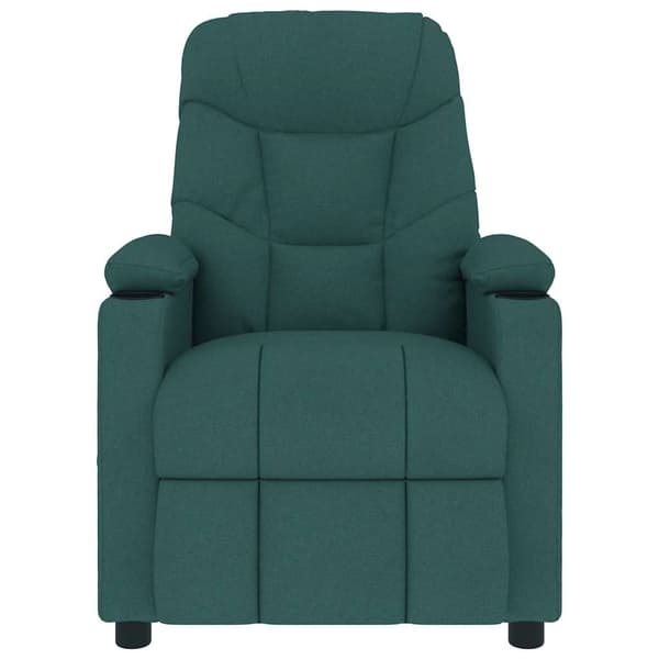 vidaXL Massagefåtölj mörkgrön tyg Grön