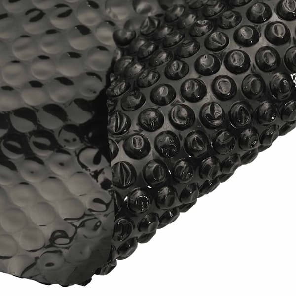 vidaXL Poolskydd svart 356 cm PE Svart