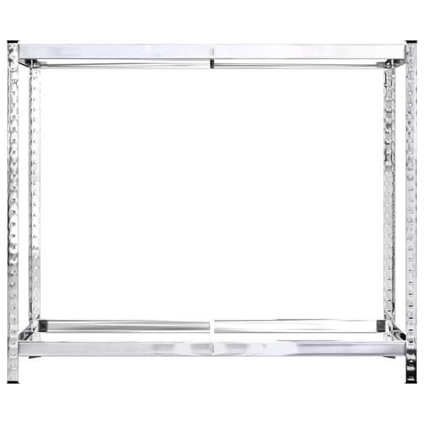 vidaXL Däckställ 2 hyllplan silver 3 st 110x40x110 cm stål Silver
