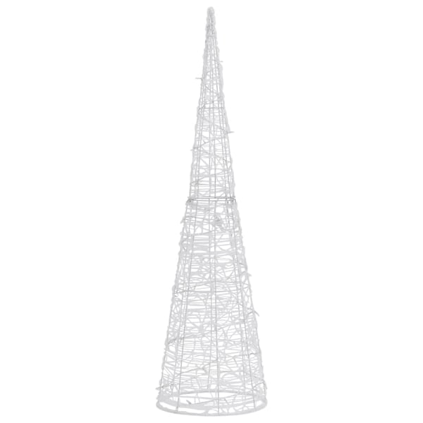 vidaXL Ljuskon LED pyramid akryl flerfärgad 90 cm multifärg