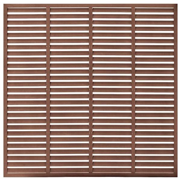 vidaXL Vindskydd WPC 180x180 cm brun Brun