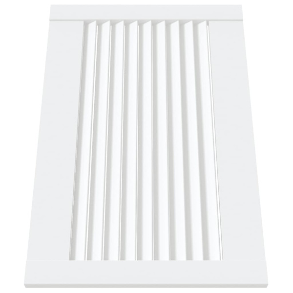 vidaXL Skåpluckor lamelldesign 4 st vit 39,5x59,4 cm massiv furu Vit