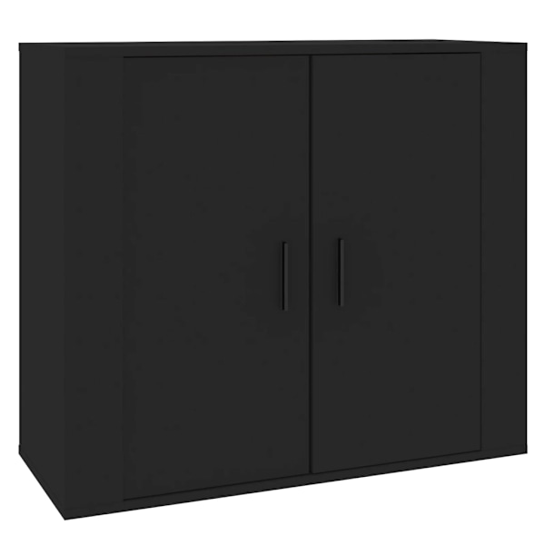 vidaXL Skänk svart 80x33x70 cm konstruerat trä Svart