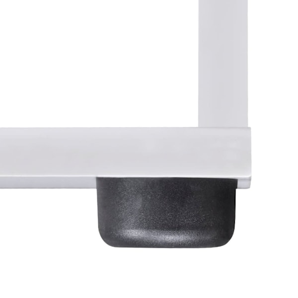 vidaXL Bokhylla trapp-design 142 cm vit Vit