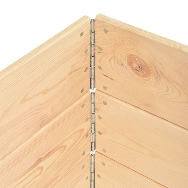 vidaXL Upphöjd odlingsbädd 3 st 60x80 cm massiv furu Brun