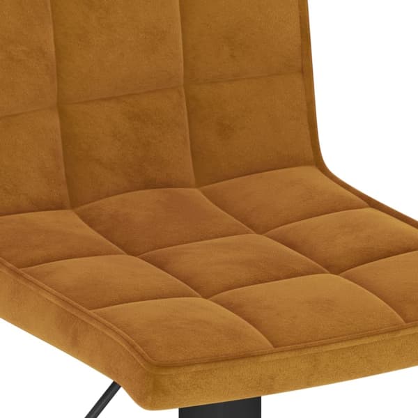 vidaXL Barstolar 2 st brun sammet Brun