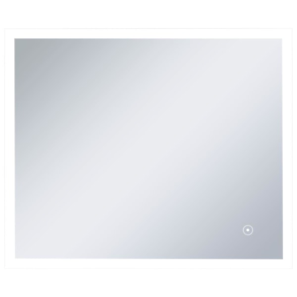 vidaXL Badrumsspegel LED med touch-sensor 60x50 cm Silver