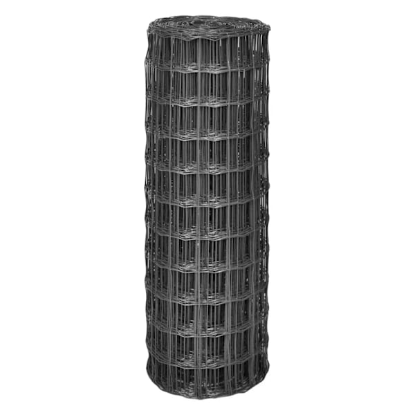 vidaXL Eurofence 25x1 m 77x64 mm stål grå grå