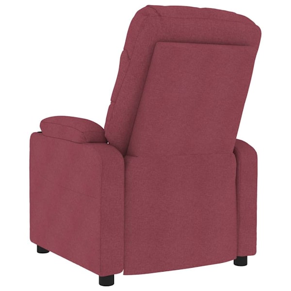 vidaXL Massagefåtölj vinröd tyg Röd
