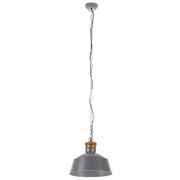 vidaXL Hänglampa industriell 32 cm grå E27 grå