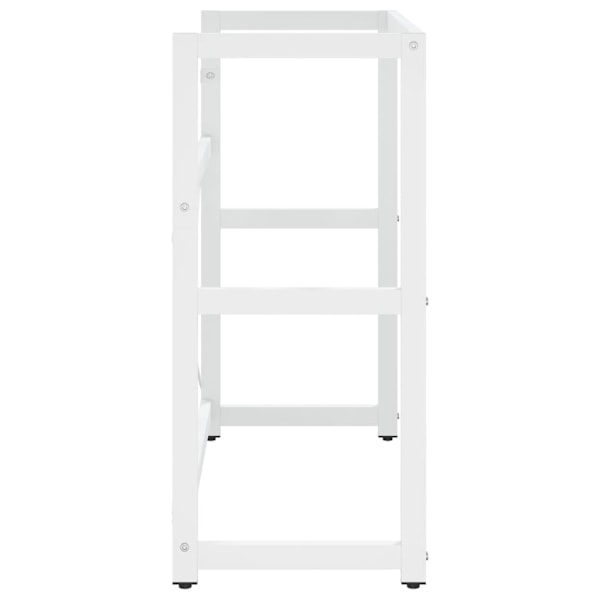 vidaXL Ram för tvättställ vit 79x38x83 cm järn Vit