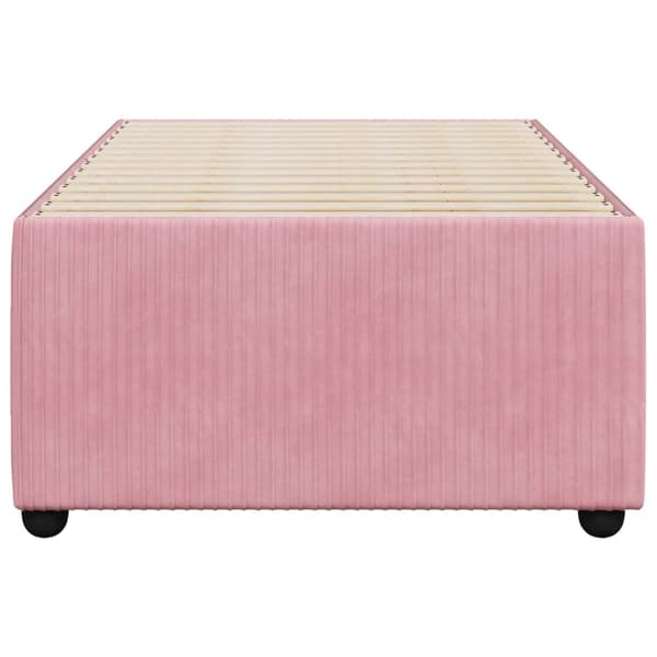 vidaXL Sängram rosa 80x200 cm sammet Rosa