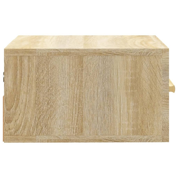 vidaXL Väggmonterade sängbord 2 st sonoma-ek 35x35x20 cm Brun