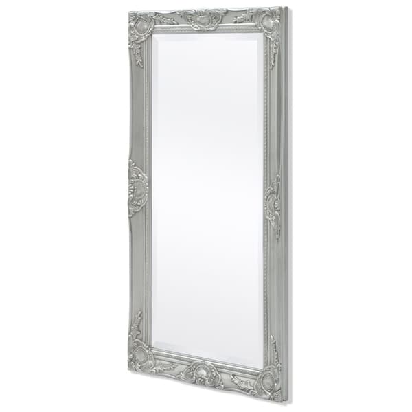 vidaXL Väggspegel i barockstil 100x50 cm silver Silver