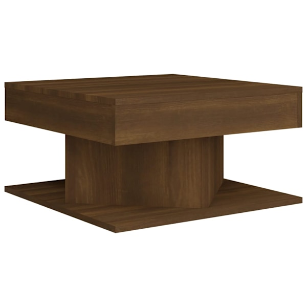 vidaXL Soffbord brun ek 57x57x30 cm konstruerat trä Brun