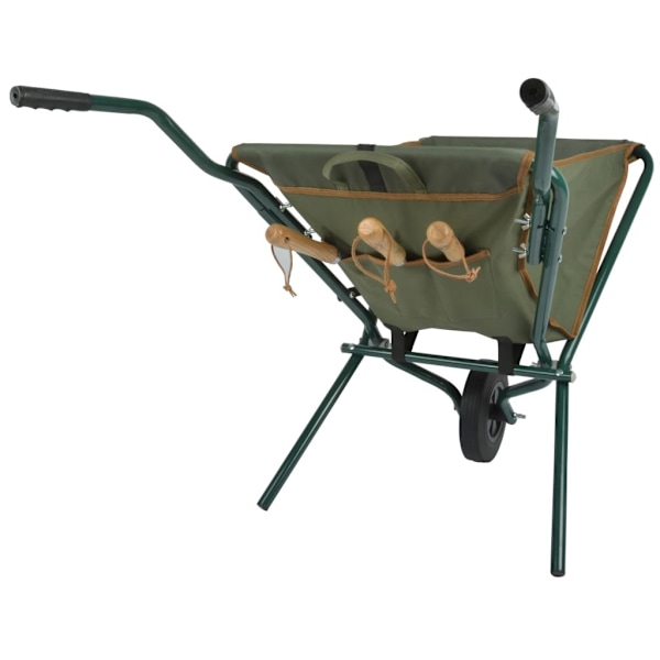 Esschert Design Skottkärra hopfällbar grön GT138 Grön