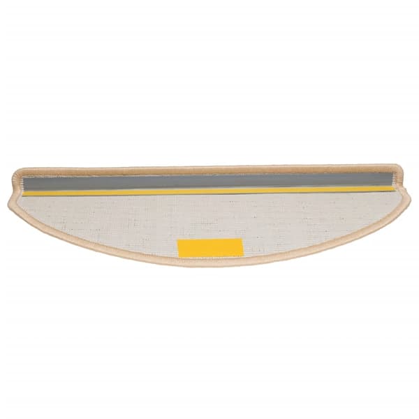 vidaXL 15 st Trappstegsmattor gräddvit 65x25 cm Creme
