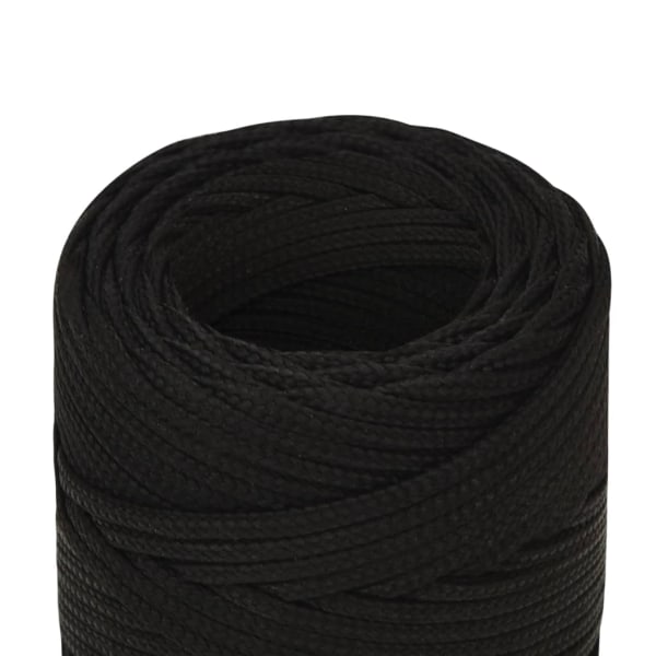 vidaXL Rep svart 2 mm 500 m polyester