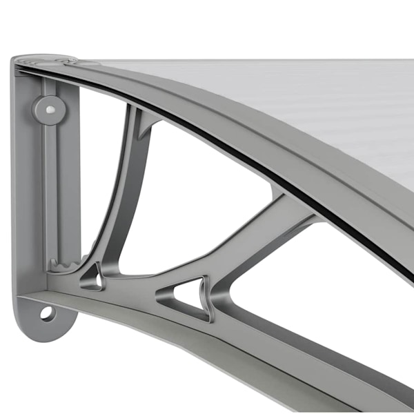 vidaXL Entrétak grå 400x100 cm polykarbonat Grå