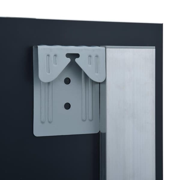 vidaXL Badrumsspegel LED 60x100 cm Silver