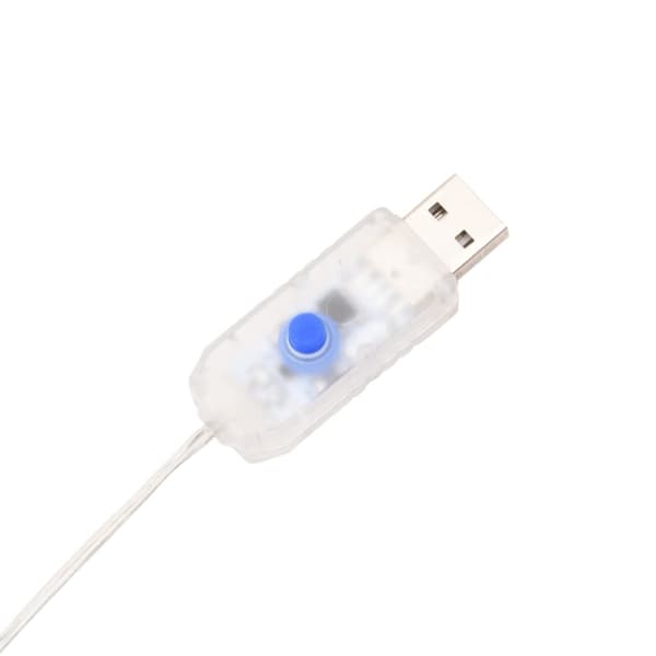 vidaXL Julbelysning 200 LEDs blå 20 m akryl PVC