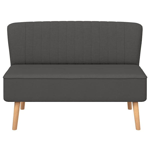 vidaXL Soffa 117x55,5x77 cm tyg mörkgrå grå
