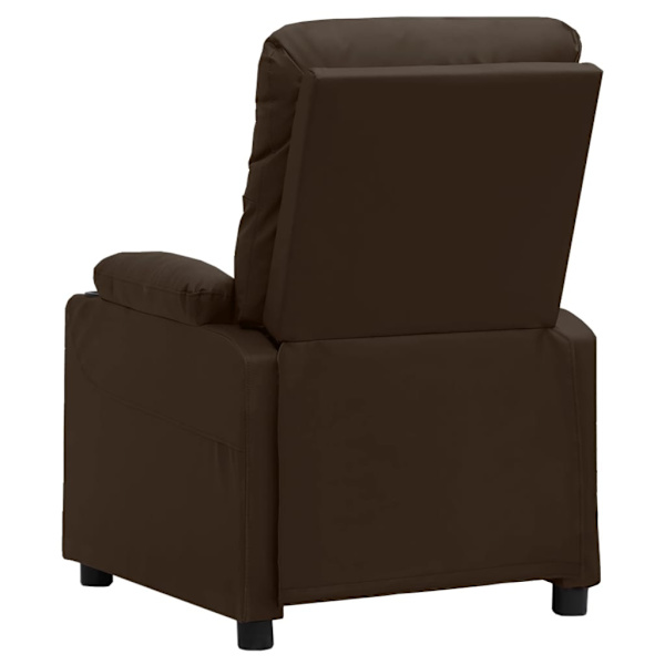 vidaXL Reclinerfåtölj brun konstläder Brun