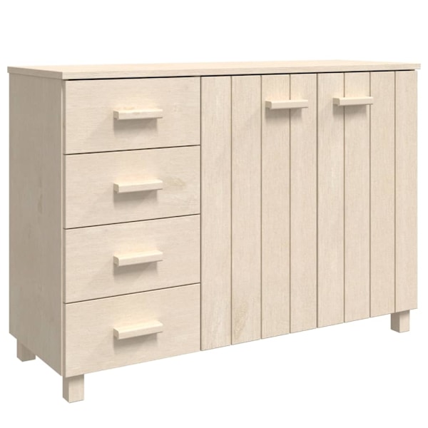 vidaXL Skänk HAMAR honungsbrun 113x40x80 cm massiv furu Brun