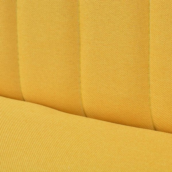 vidaXL Soffa tyg 117x55,5x77 cm gul Gul