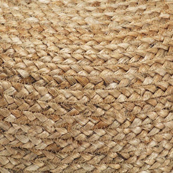 vidaXL Handgjord sittpuff 45x30 cm jute Brun
