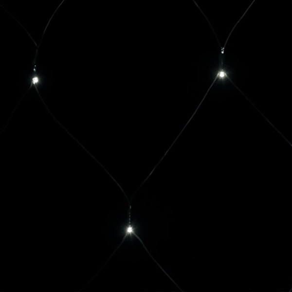 vidaXL Ljusnät kallvit 4x4 m 544 LED inne/ute Vit