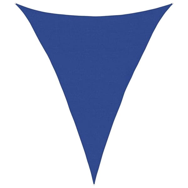 vidaXL Solsegel 160 g/m² triangulär blå 4x5x5 m HDPE Blå