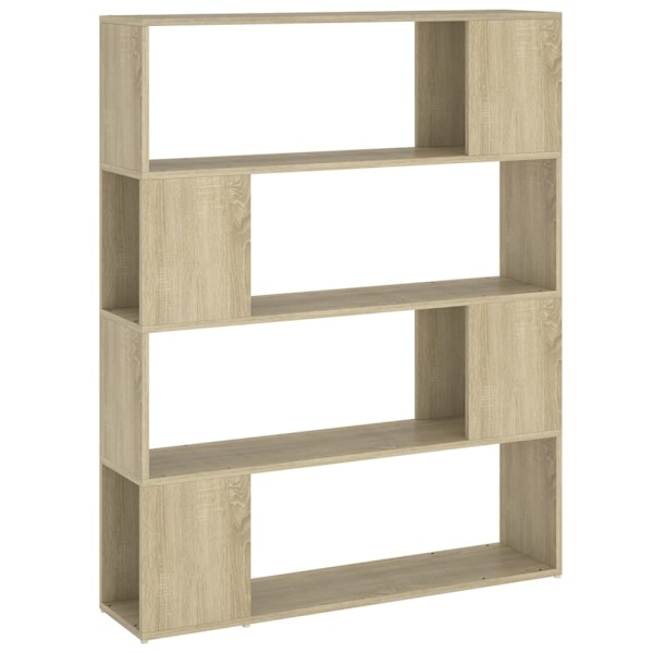 vidaXL Bokhylla Rumsavdelare sonoma-ek 100x24x124 cm Brun