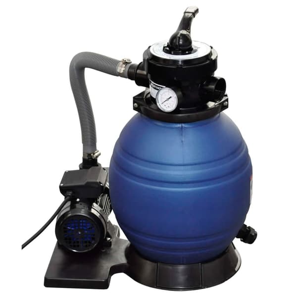 vidaXL Sandfilterpumpar 2 st 400 W 11000 L/tim Blå