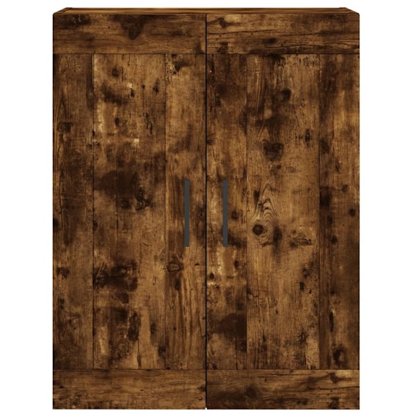 vidaXL Högskåp rökfärgad ek 69,5x34x180 cm konstruerat trä Brun