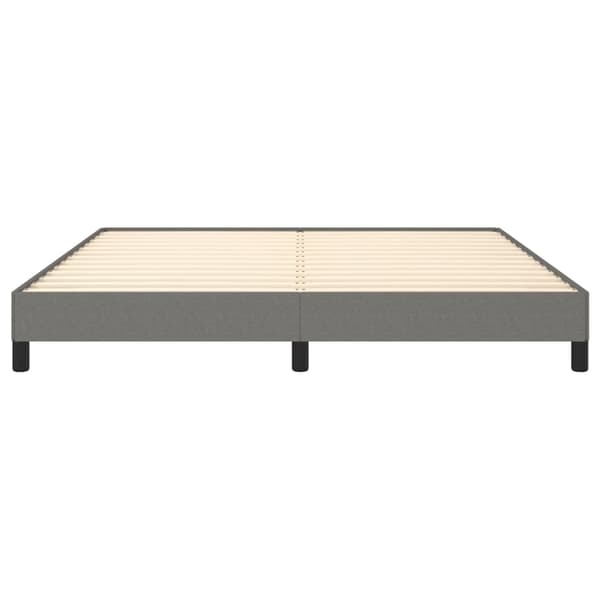 vidaXL Sängram utan madrass mörkgrå 180x200 cm tyg Grå