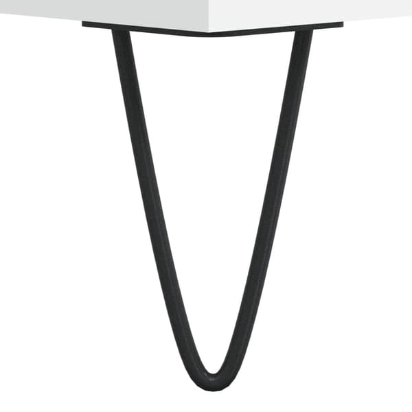 vidaXL Byrå vit 60x35x70 cm konstruerat trä Vit