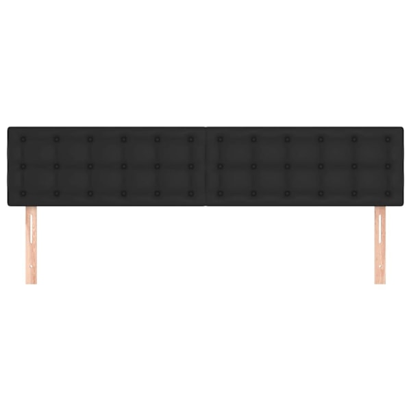 vidaXL Huvudgavlar 2 st svart 100 x 5 x 78/88 cm konstläder Svart