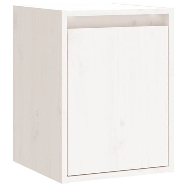 vidaXL Väggskåp 2 st vit 30x30x40 cm massiv furu Vit
