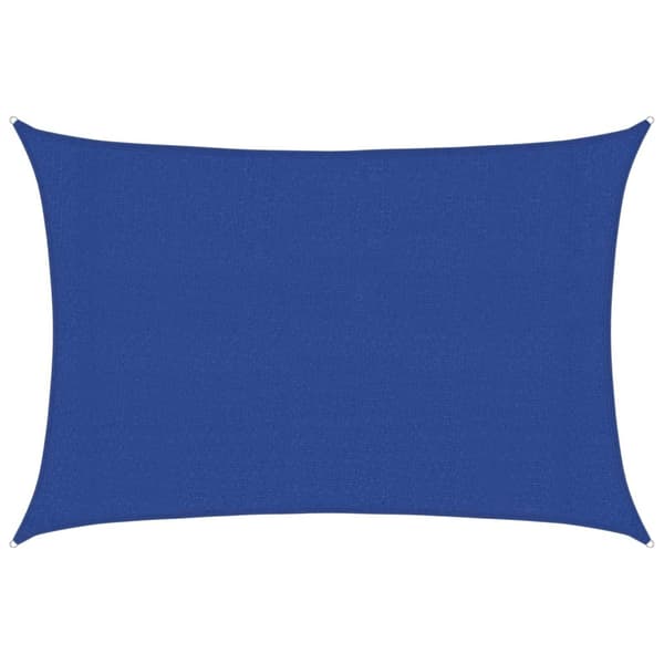 vidaXL Solsegel 160 g/m² rektangulär blå 3x5 m HDPE Blå