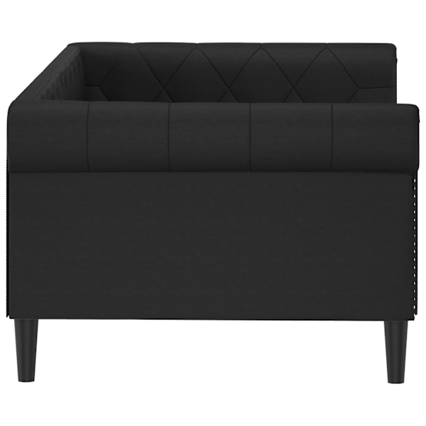 vidaXL Dagbädd svart 90x200 cm konstläder Svart