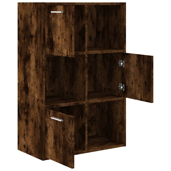 vidaXL Förvaringsskåp rökfärgad ek 60x29,5x90 cm Brun