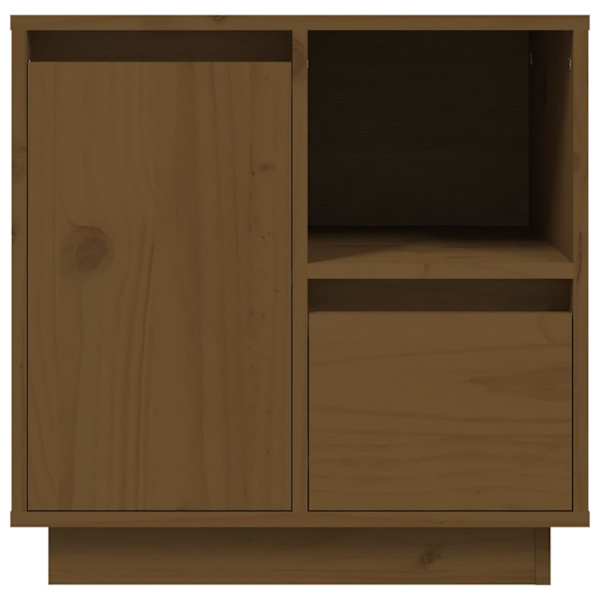 vidaXL Sängbord honungsbrun 50x34x50 cm massiv furu Brun