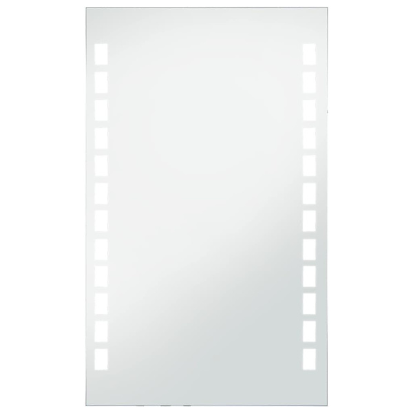 vidaXL Badrumsspegel LED 60x100 cm Silver