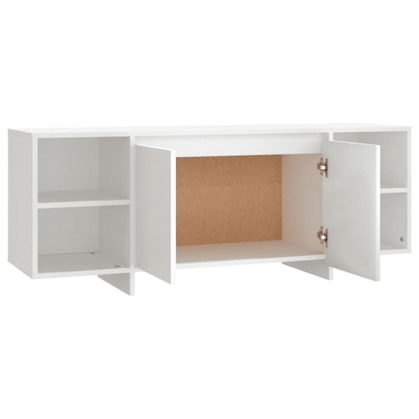 vidaXL Tv-bänk vit 130x35x50 cm konstruerat trä Vit
