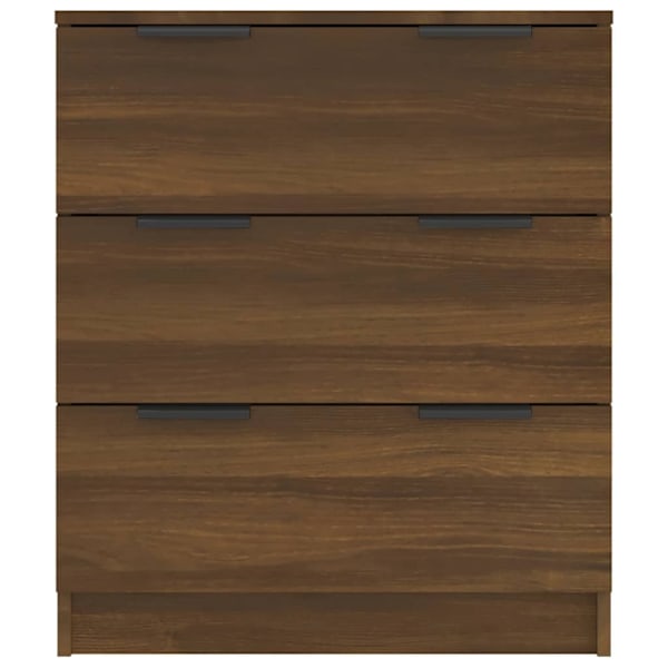 vidaXL Byrå brun ek 60x30x70 cm konstruerat trä Brun