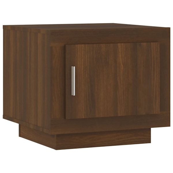 vidaXL Soffbord brun ek 51x50x45 cm konstruerat trä Brun