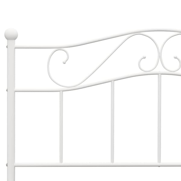 vidaXL Sängram vit metall 140x200 cm Vit