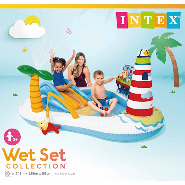 INTEX Pool Fishing Fun Play Center 218x188x99 cm Flerfärgsdesign
